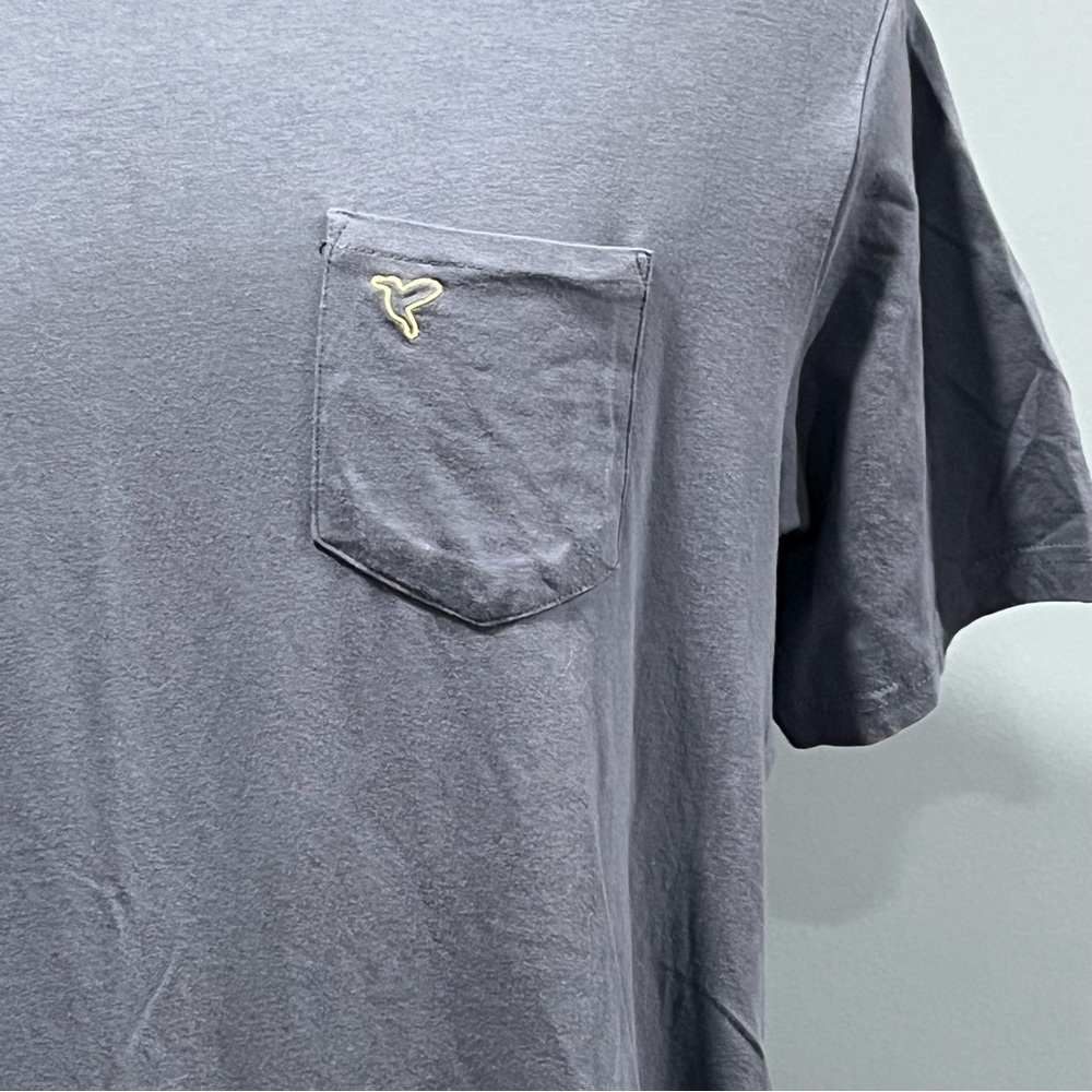 Birddogs Pocket T Shirt Men XL Blue Crew Neck Short Sleeves Logo Stretch - Picture 3 of 6